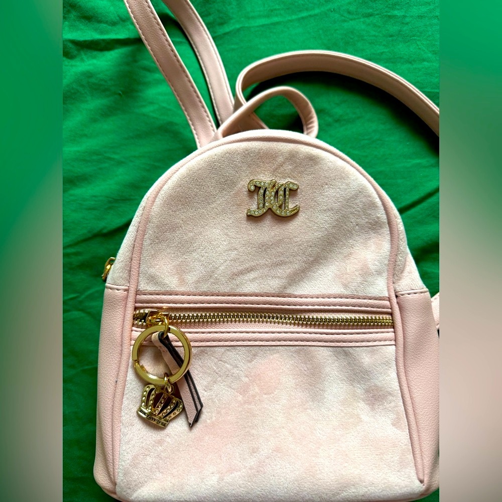 Juicy Couture Velour mini backpack purse